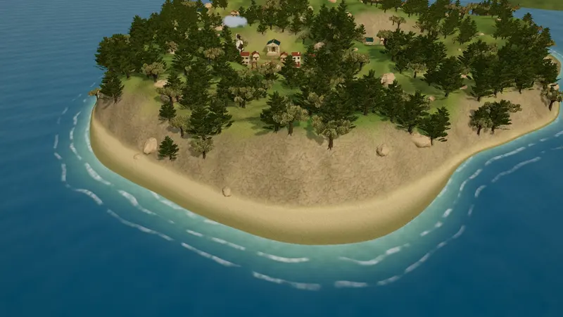 A cove on the coast.