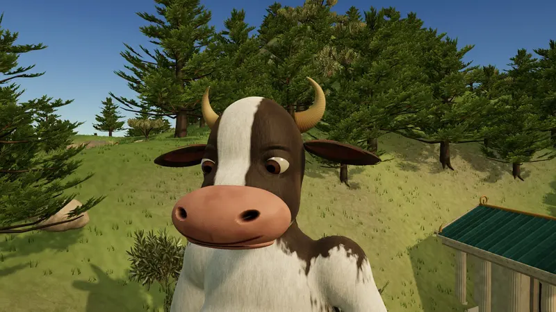Morrow, the first giant: the cow.