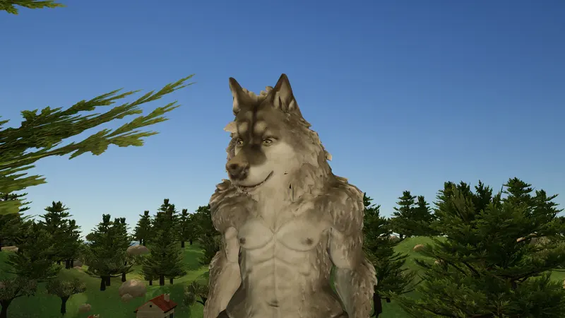 The wolf giant, eye to eye.